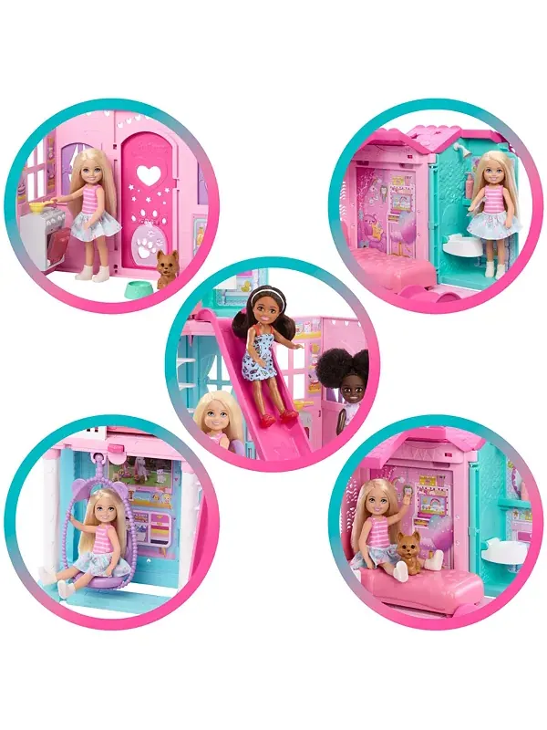Раскладной кукольный домик «Челси» с куклой и более чем 15 аксессуарами Barbie — изображение 4 из 4, мульти