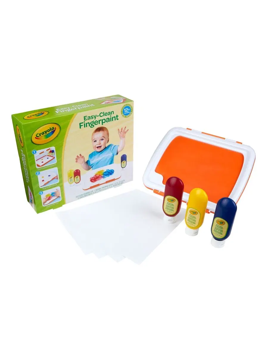 Набор для рисования пальцами Easy-Clean Finger Paint Station Crayola