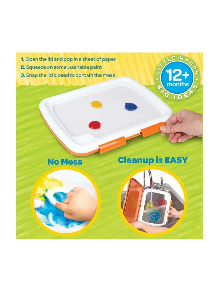 Набор для рисования пальцами Easy-Clean Finger Paint Station Crayola — изображение 2 из 6, мульти