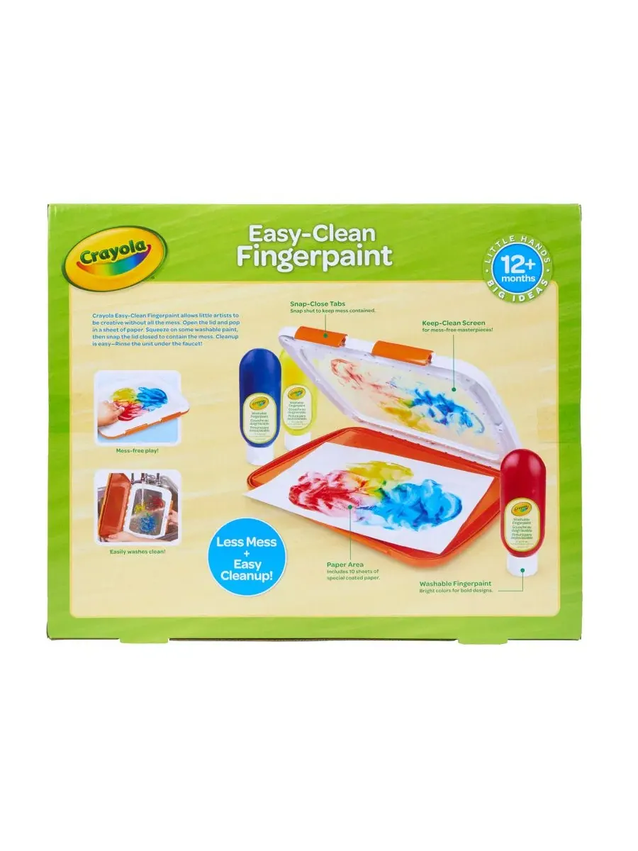 Набор для рисования пальцами Easy-Clean Finger Paint Station Crayola — изображение 3 из 6, мульти