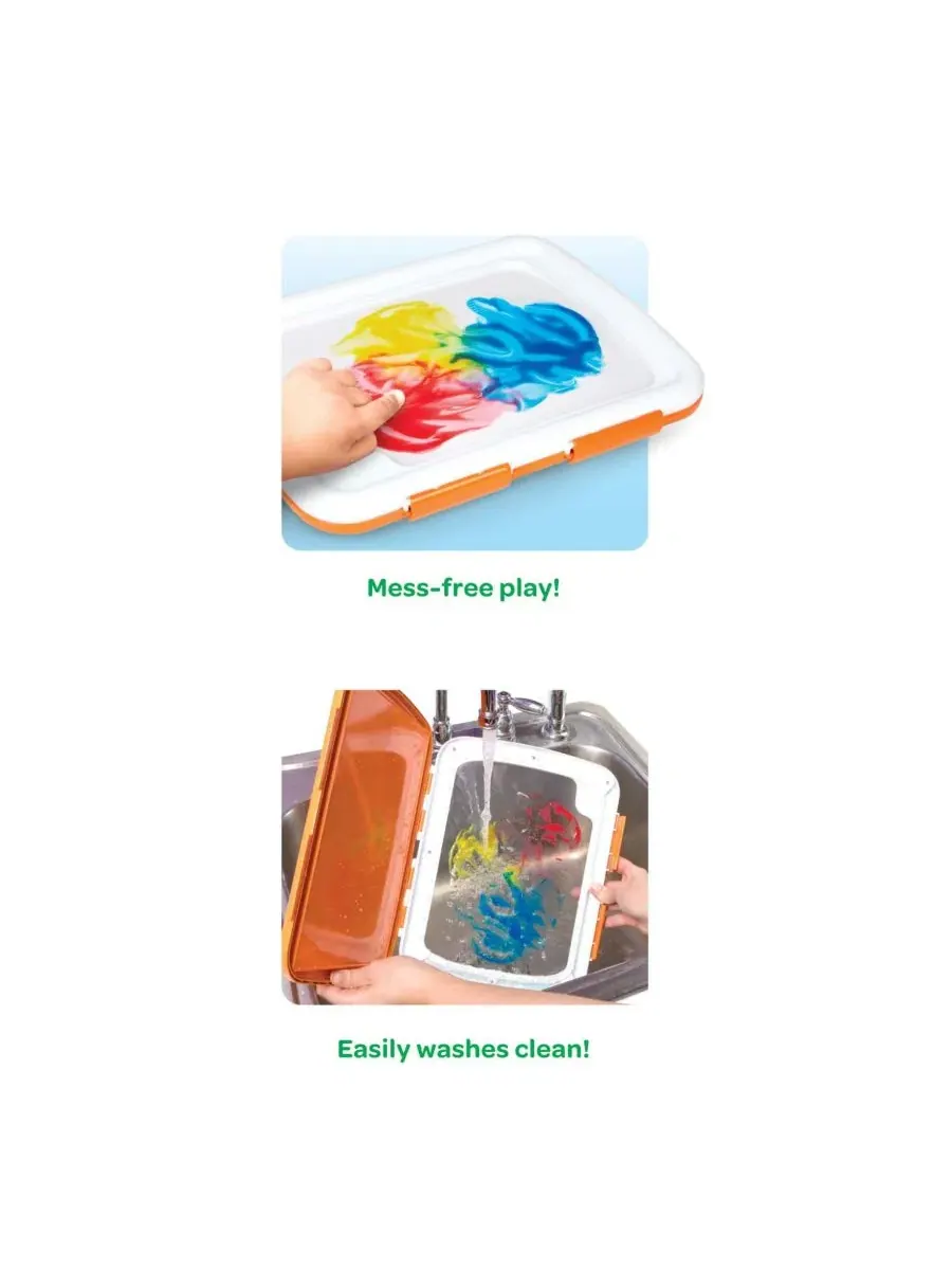 Набор для рисования пальцами Easy-Clean Finger Paint Station Crayola — изображение 4 из 6, мульти