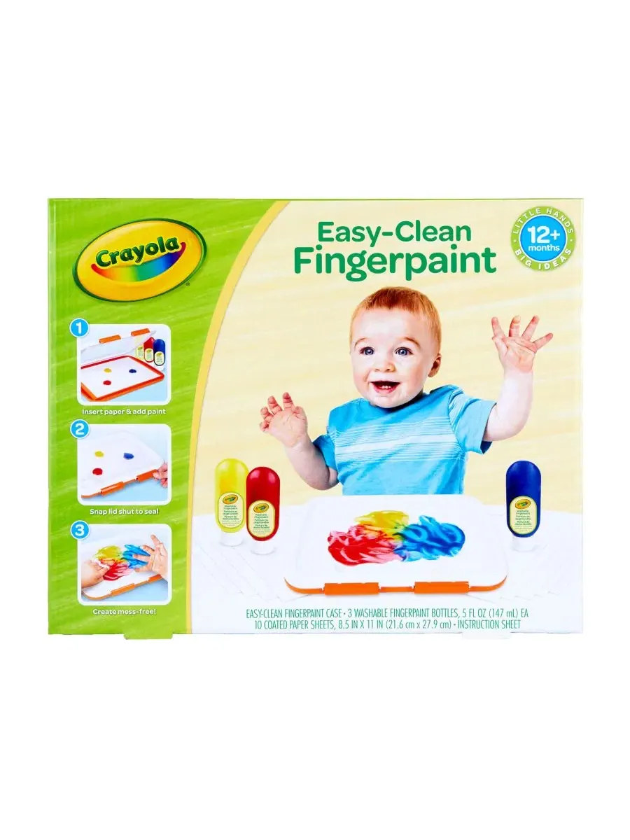 Набор для рисования пальцами Easy-Clean Finger Paint Station Crayola — изображение 6 из 6, мульти