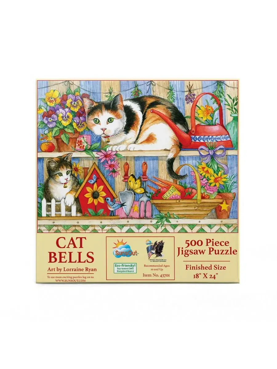 Пазл 500 элементов Cat Bells SunsOut, 46 x 61 см — изображение 2 из 5, нет цвета