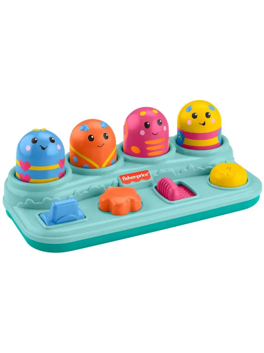 Развивающая игрушка Pop-Up с жучками Boppin’ Activity Bugs Fisher Price — мульти