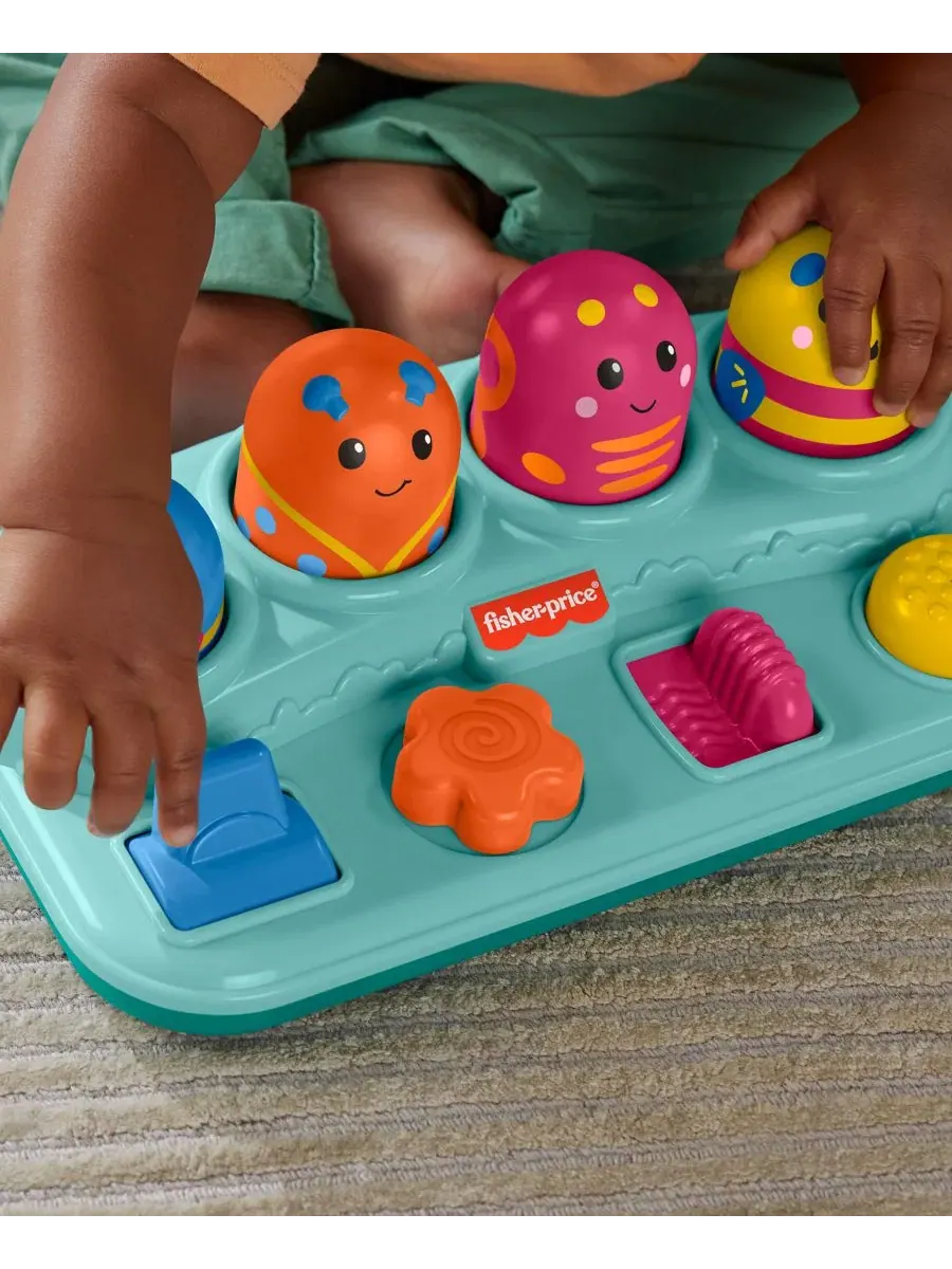Развивающая игрушка Pop-Up с жучками Boppin’ Activity Bugs Fisher Price — изображение 4 из 6, мульти