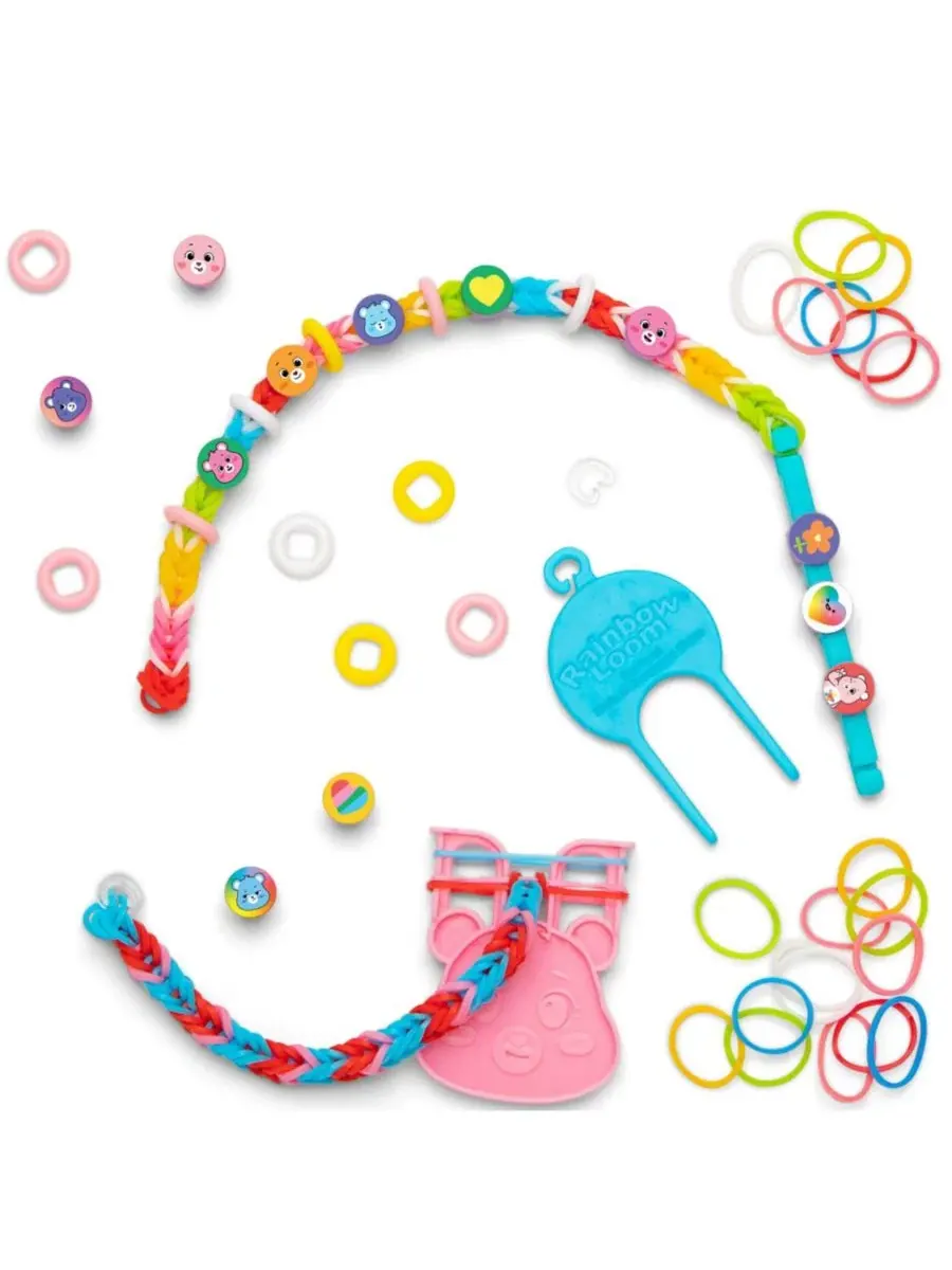Beadmoji: Набор для создания праздничных браслетов - Мишки Care Bears Rainbow Loom — изображение 4 из 7, мульти