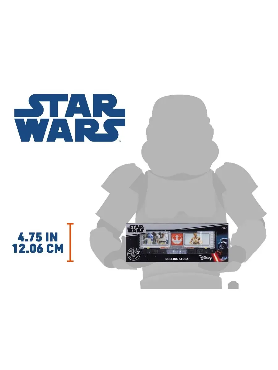 Вагон-модель поезда Disney Star Wars R2-D2 C-3PO в масштабе O Lionel — изображение 11 из 16, мульти