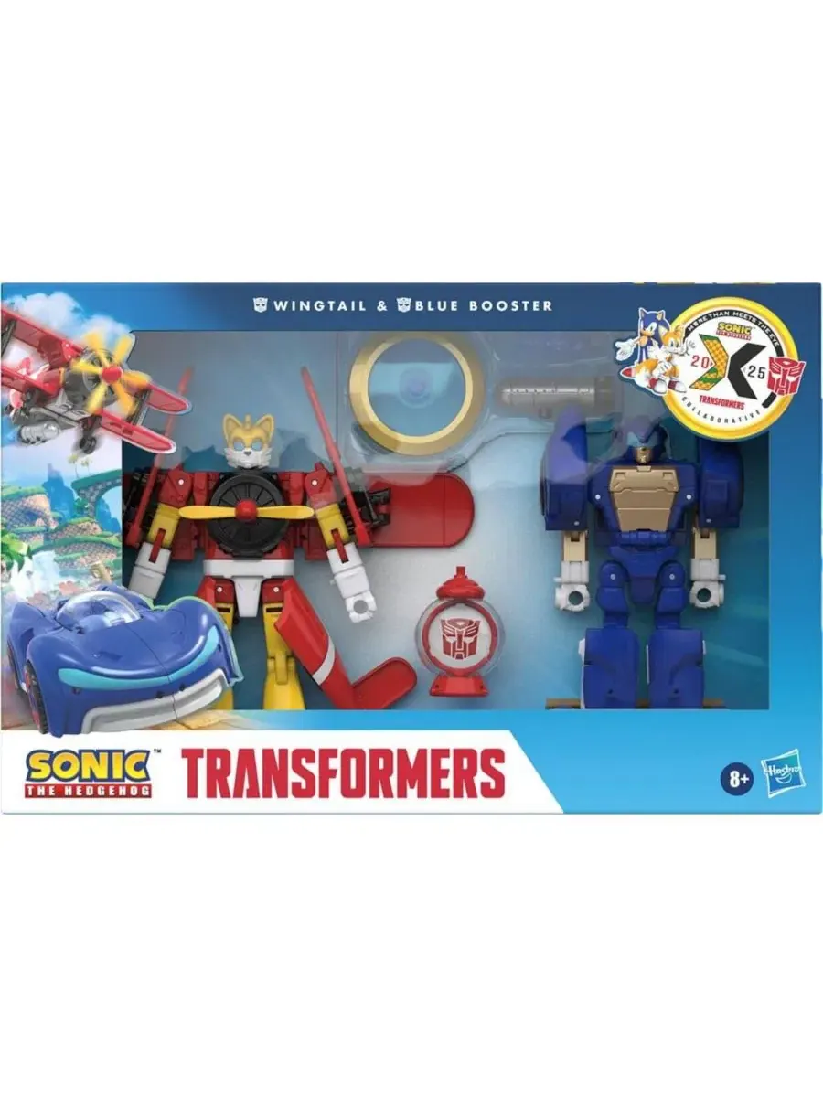 Набор из 2 фигурок трансформеров Sonic the Hedgehog x Transformers, 12,7 см — изображение 2 из 5, мульти