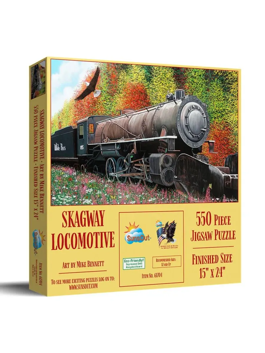 Пазл 550 деталей Skagway Locomotive SunsOut