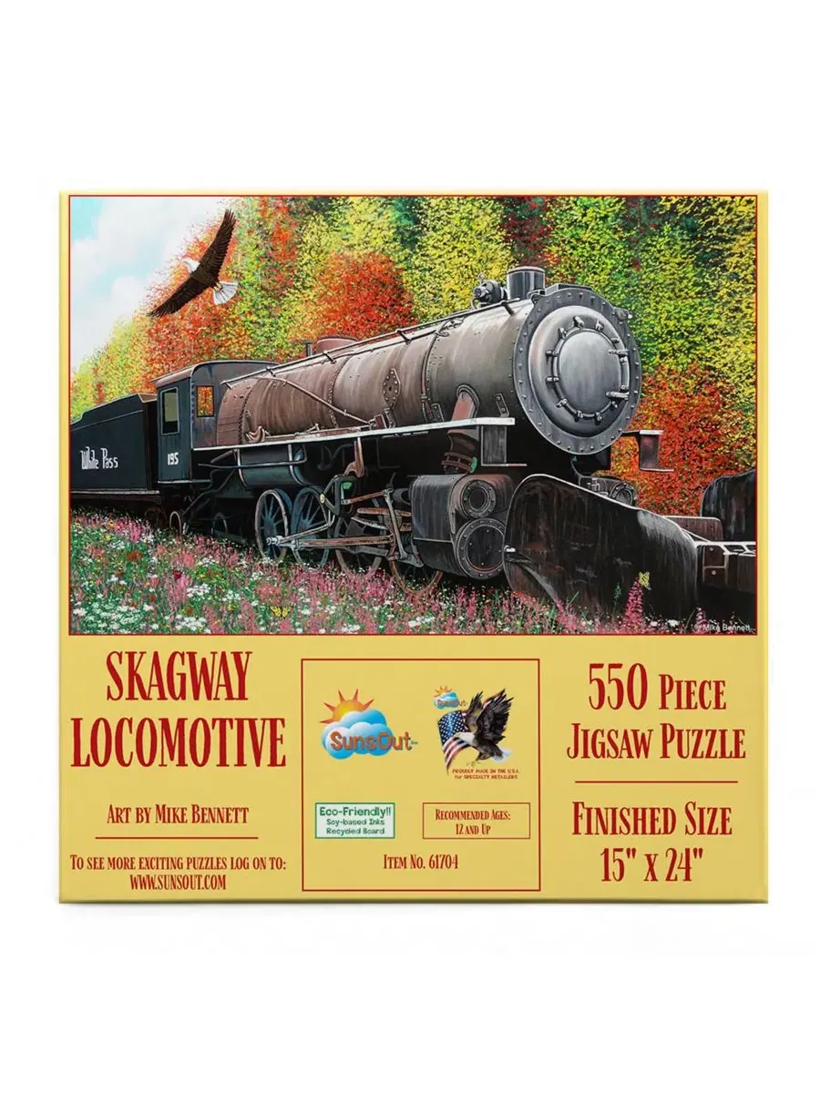 Пазл 550 деталей Skagway Locomotive SunsOut — изображение 3 из 5, нет цвета