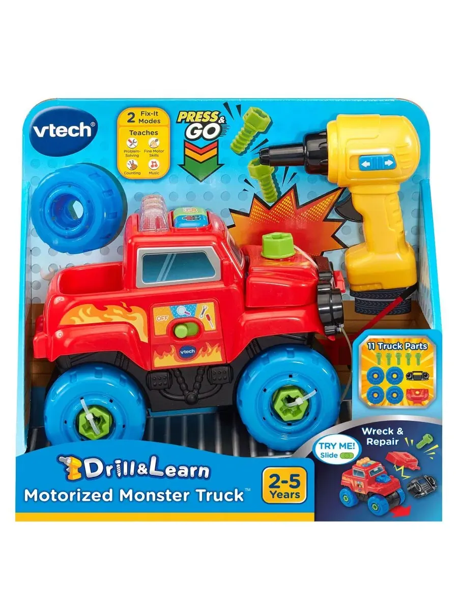 Обучающая игрушка-монстр-трак с дрелью VTech — изображение 5 из 5, нет цвета