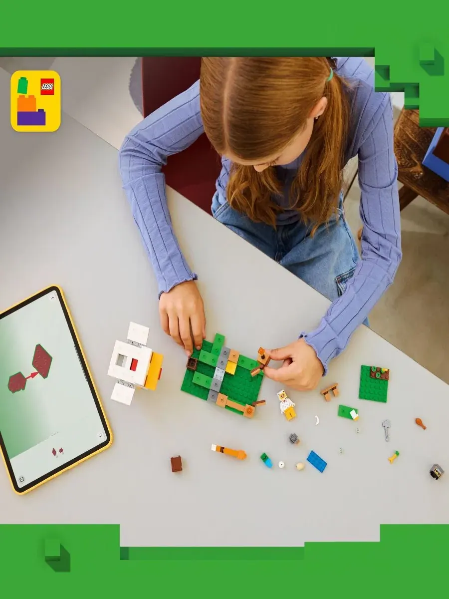 Конструктор-ферма Minecraft Chicken Farm, 233 детали LEGO — изображение 6 из 6, нет цвета