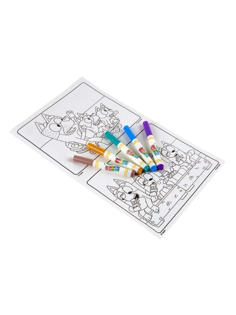 Набор для раскрашивания Color Wonder Bluey с маркерами, 2 комплекта Crayola — изображение 6 из 6, мульти
