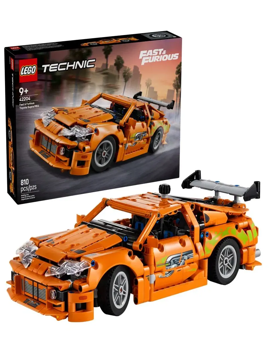 Конструктор LEGO Technic Fast and Furious Toyota Supra MK4 42204, 810 деталей