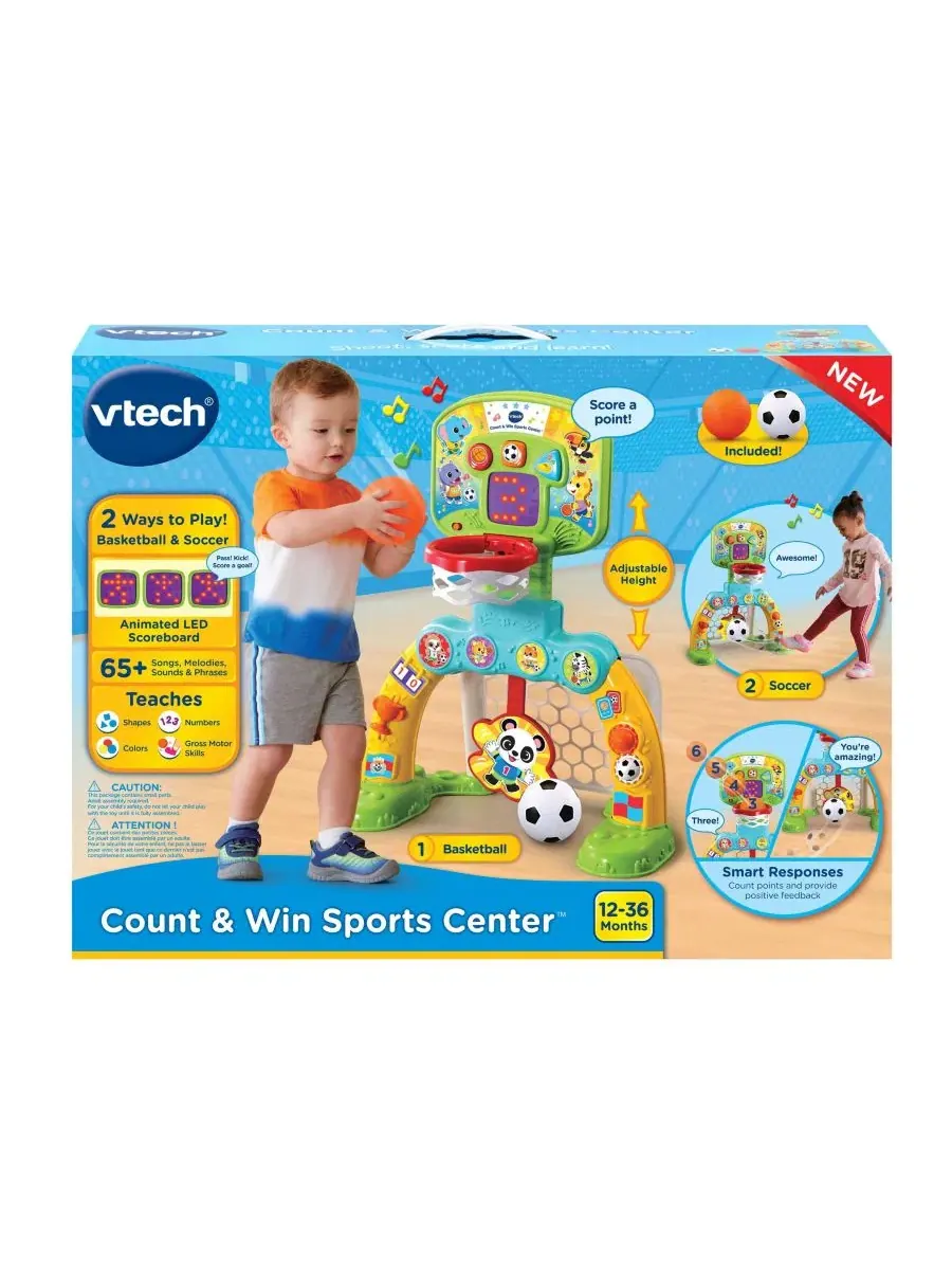 Интерактивный спортивный центр с мячами Count & Win Sports Center VTech — изображение 2 из 3, мульти