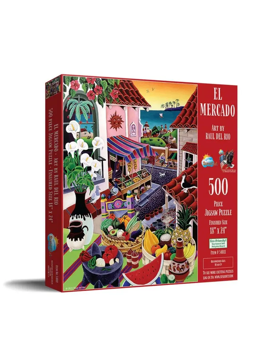Пазл El Mercado 500 деталей SunsOut
