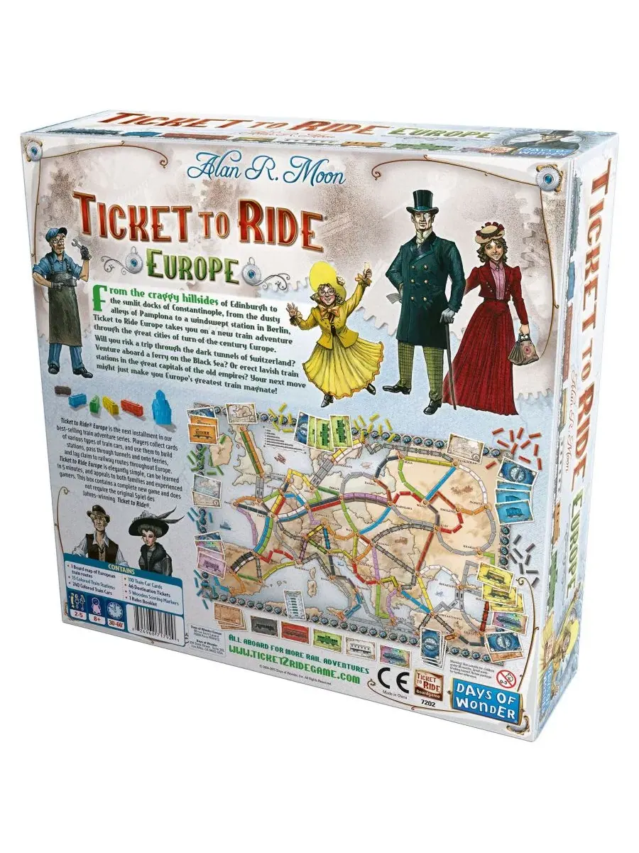 Настольная игра Ticket to Ride Europe Days of Wonder — изображение 3 из 5, нет цвета