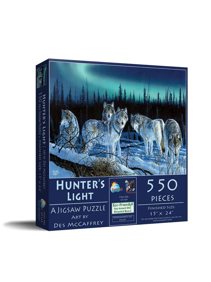 Пазл 550 деталей Hunters Light SunsOut