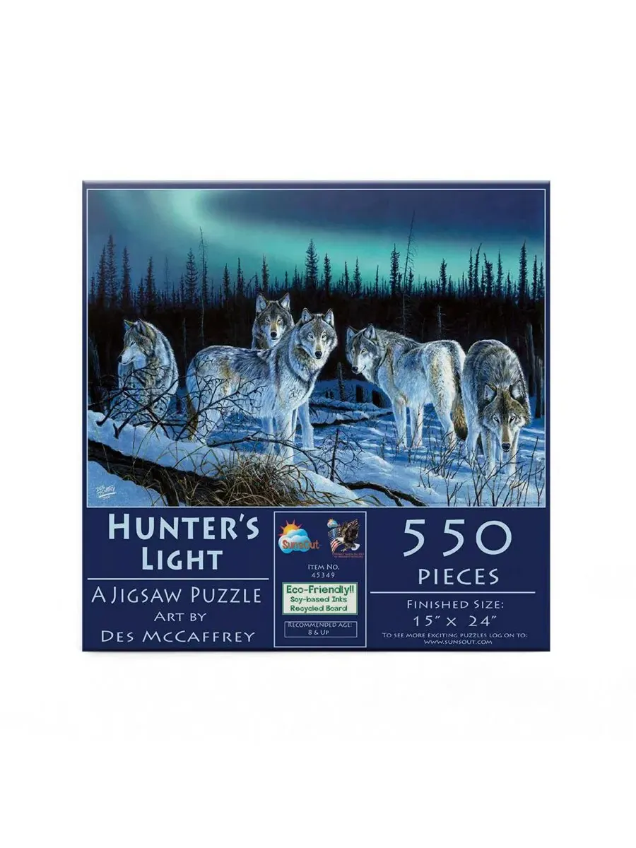 Пазл 550 деталей Hunters Light SunsOut — изображение 2 из 5, нет цвета