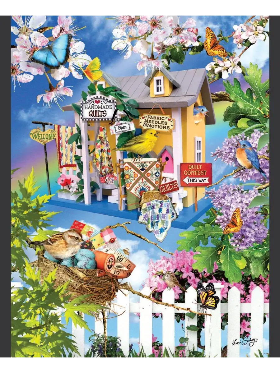Пазл 500 деталей Sky High Quilts SunsOut — изображение 4 из 5, нет цвета