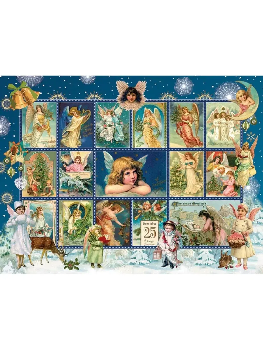 Пазл 300 деталей «Christmas Snow Angels» SunsOut — изображение 3 из 5, нет цвета