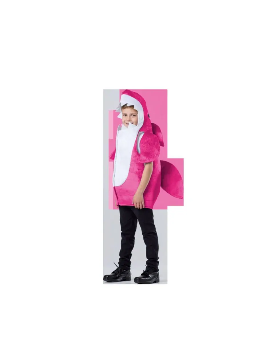 Костюм акулы с капюшоном и плавником Dress Up America — изображение 1 из 3, нет цвета