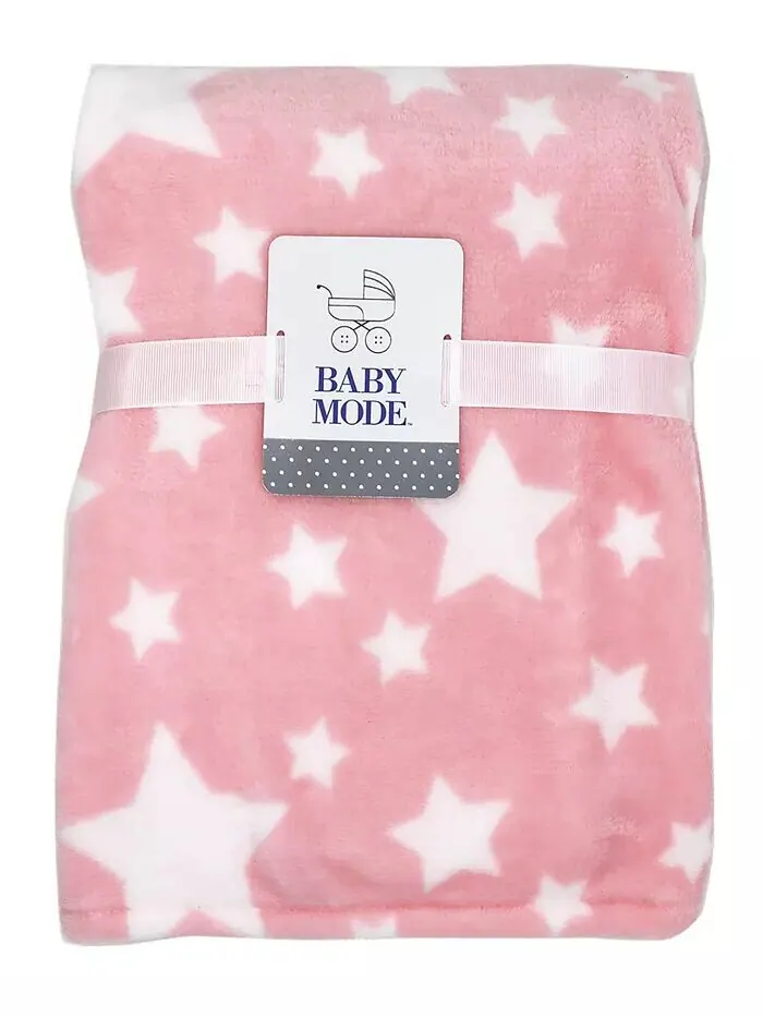 Коллекция детских одеял Baby Girls Stars, набор из 7 предметов Tendertyme — изображение 8 из 8, розовый белый