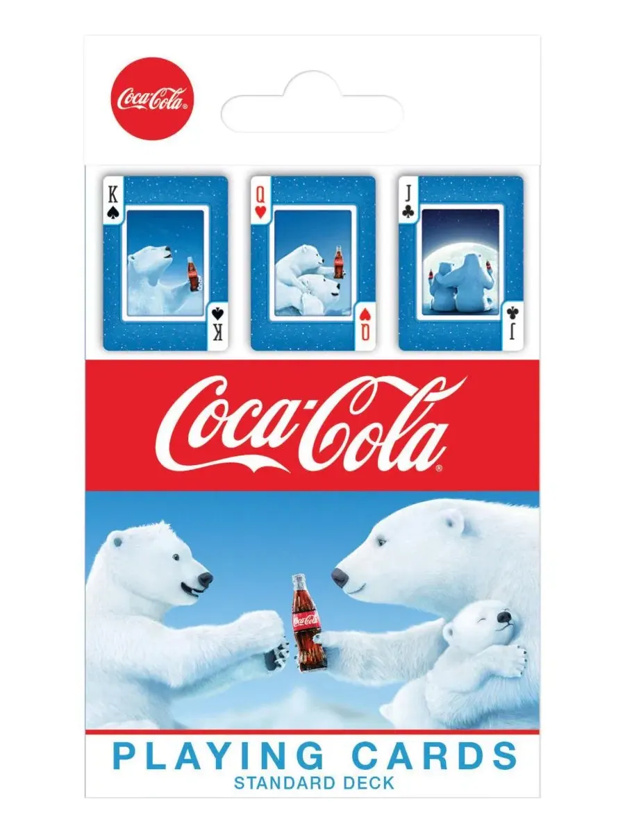 Игральные карты Coca-Cola - Белый медведь - колода из 54 карт Masterpieces — мульти