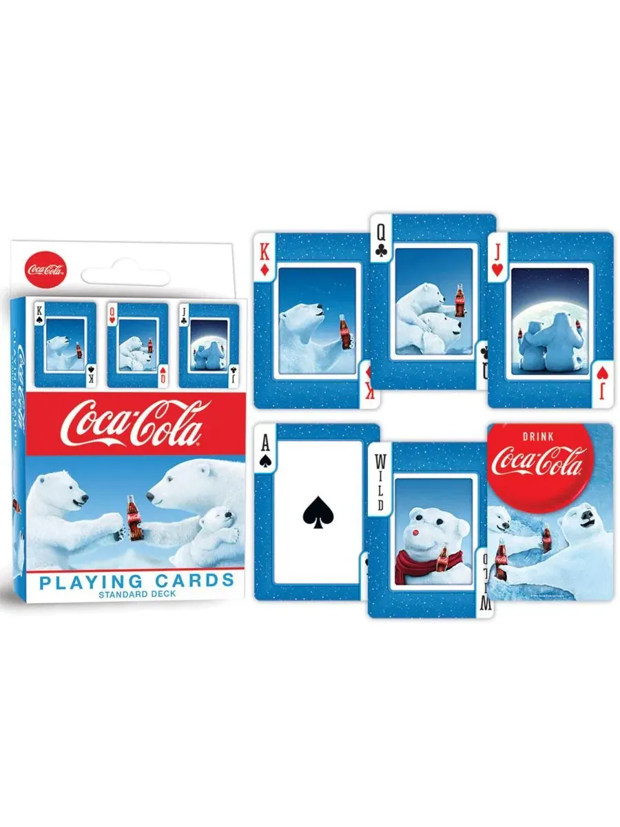 Игральные карты Coca-Cola - Белый медведь - колода из 54 карт Masterpieces — изображение 2 из 3, нет цвета