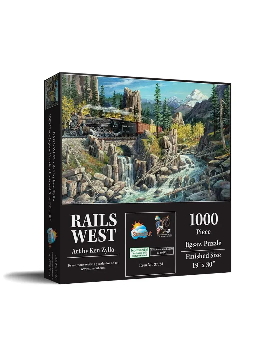 Пазл Rails West из 1000 деталей для взрослых Sunsout