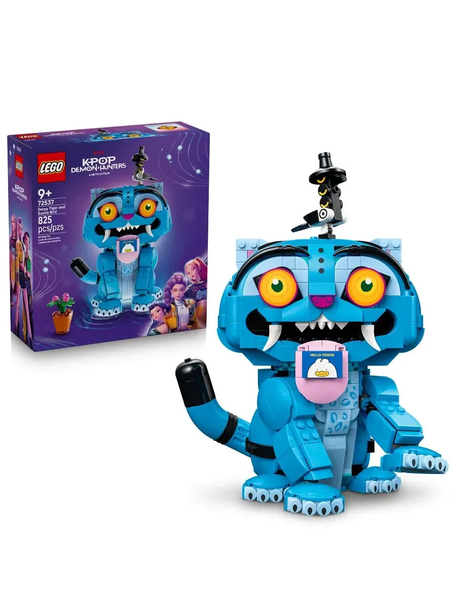 Конструктор LEGO KPop Demon Hunters Derpy Tiger and Sussie Bird 72537, 825 деталей