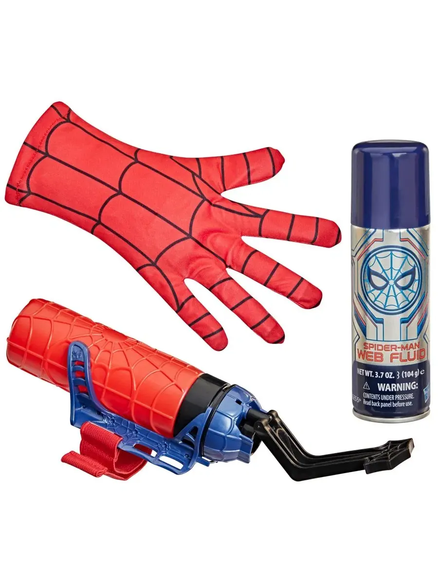 Игровой набор Человек-паук 2-в-1 Super Web Slinger, с перчаткой и бластером Spider-Man — изображение 2 из 8, нет цвета