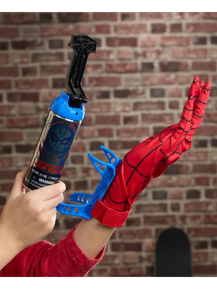 Игровой набор Человек-паук 2-в-1 Super Web Slinger, с перчаткой и бластером Spider-Man — изображение 8 из 8, нет цвета