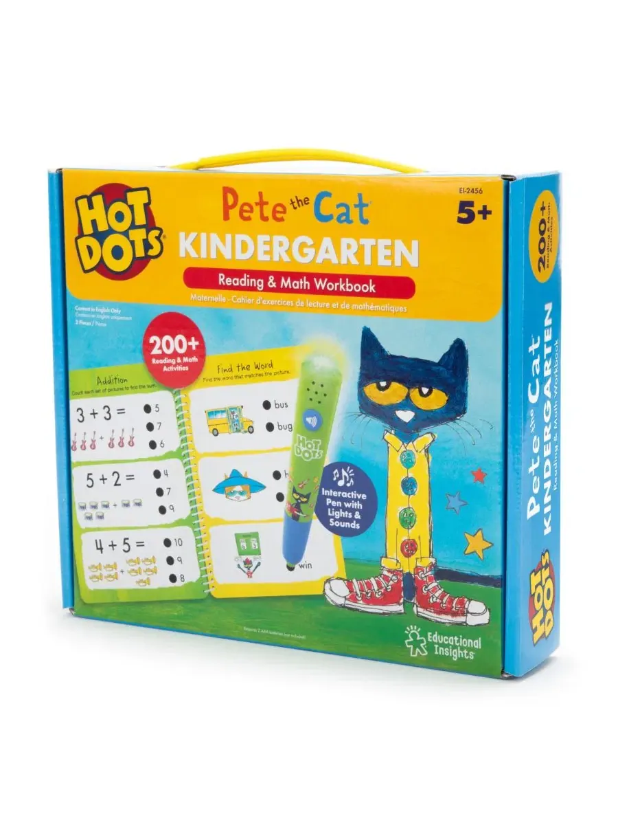 Обучающий набор с интерактивной ручкой Hot Dots Pete the Cat Educational Insights — изображение 4 из 11, мульти