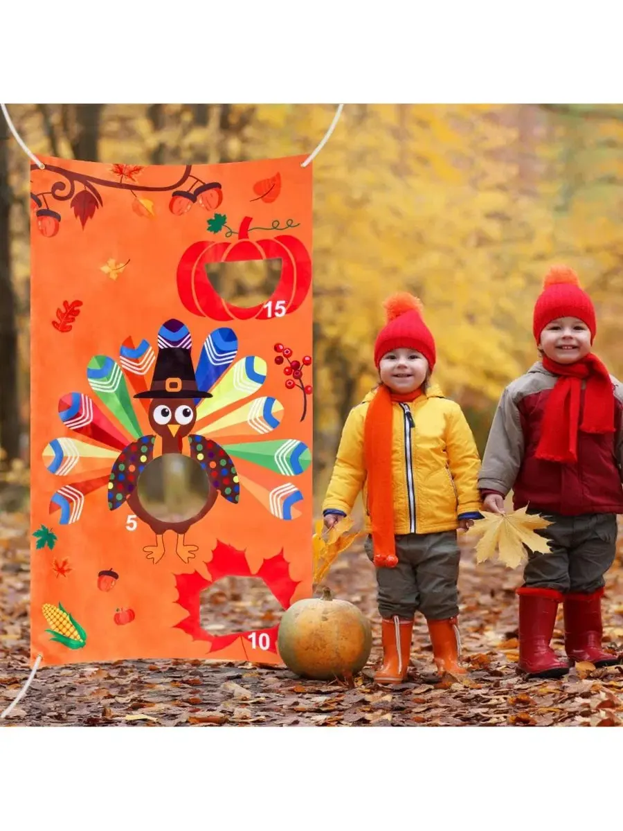 Набор для игры в мешочки с бобами Thanksgiving, 17 предметов, для детей 3-6 лет homfan — изображение 7 из 7, нет цвета