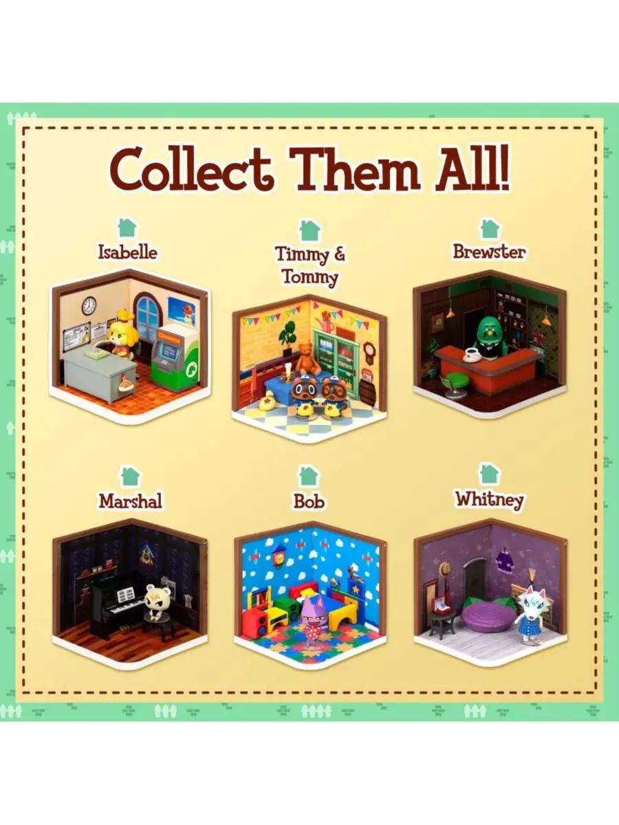 Мини-фигурка Animal Crossing Happy Room в слепой коробке Hamee — изображение 3 из 3, нет цвета
