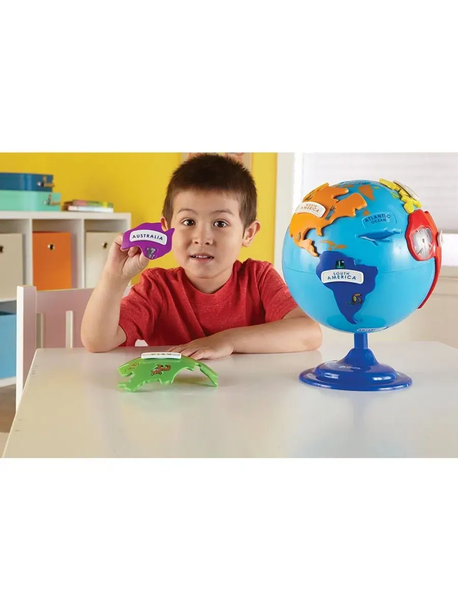Набор для обучения Learning Essentials - Пазл-глобус - 14 деталей Learning Resources — изображение 11 из 14, нет цвета