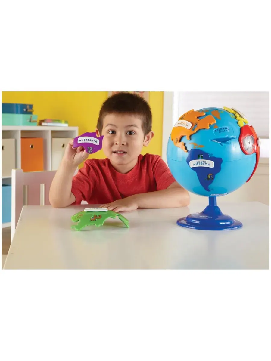 Набор для обучения Learning Essentials - Пазл-глобус - 14 деталей Learning Resources — изображение 3 из 14, нет цвета