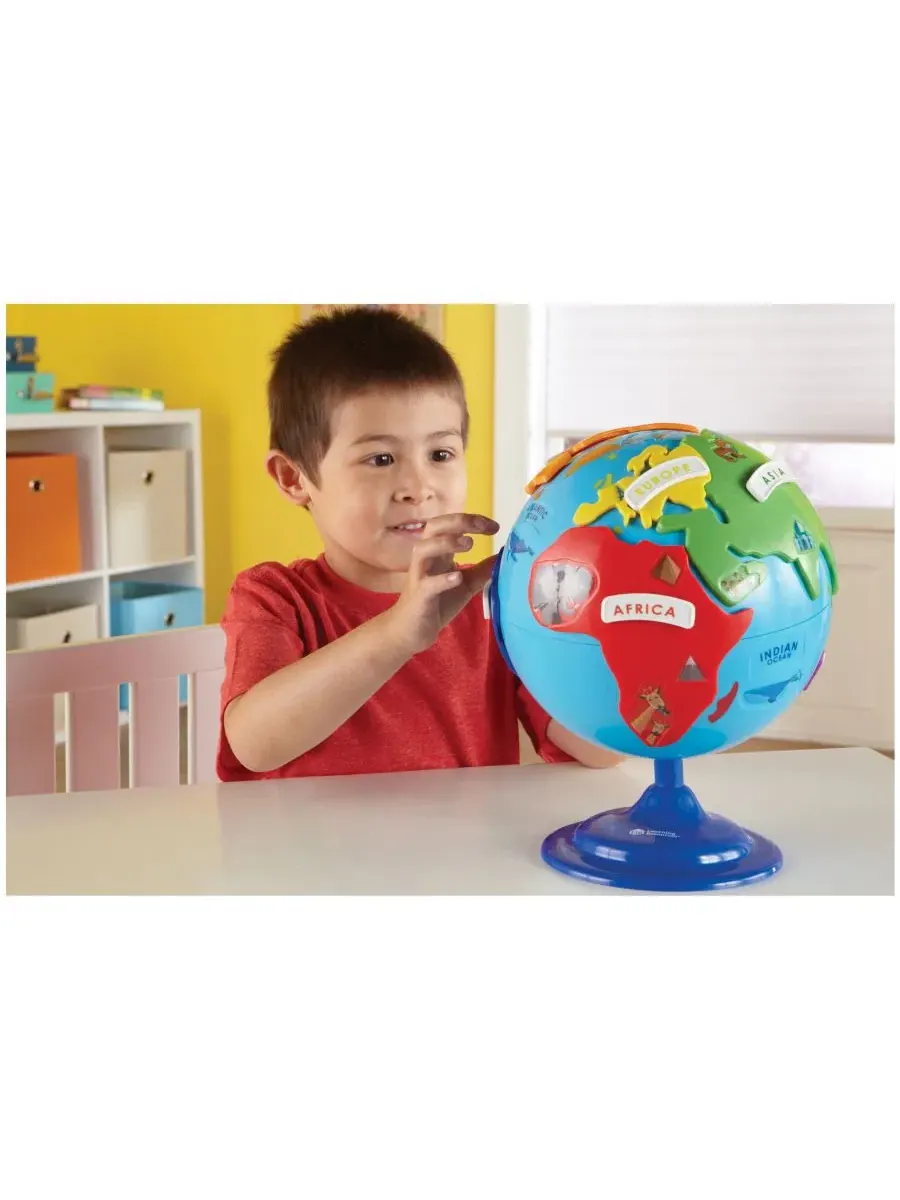 Набор для обучения Learning Essentials - Пазл-глобус - 14 деталей Learning Resources — изображение 4 из 14, нет цвета