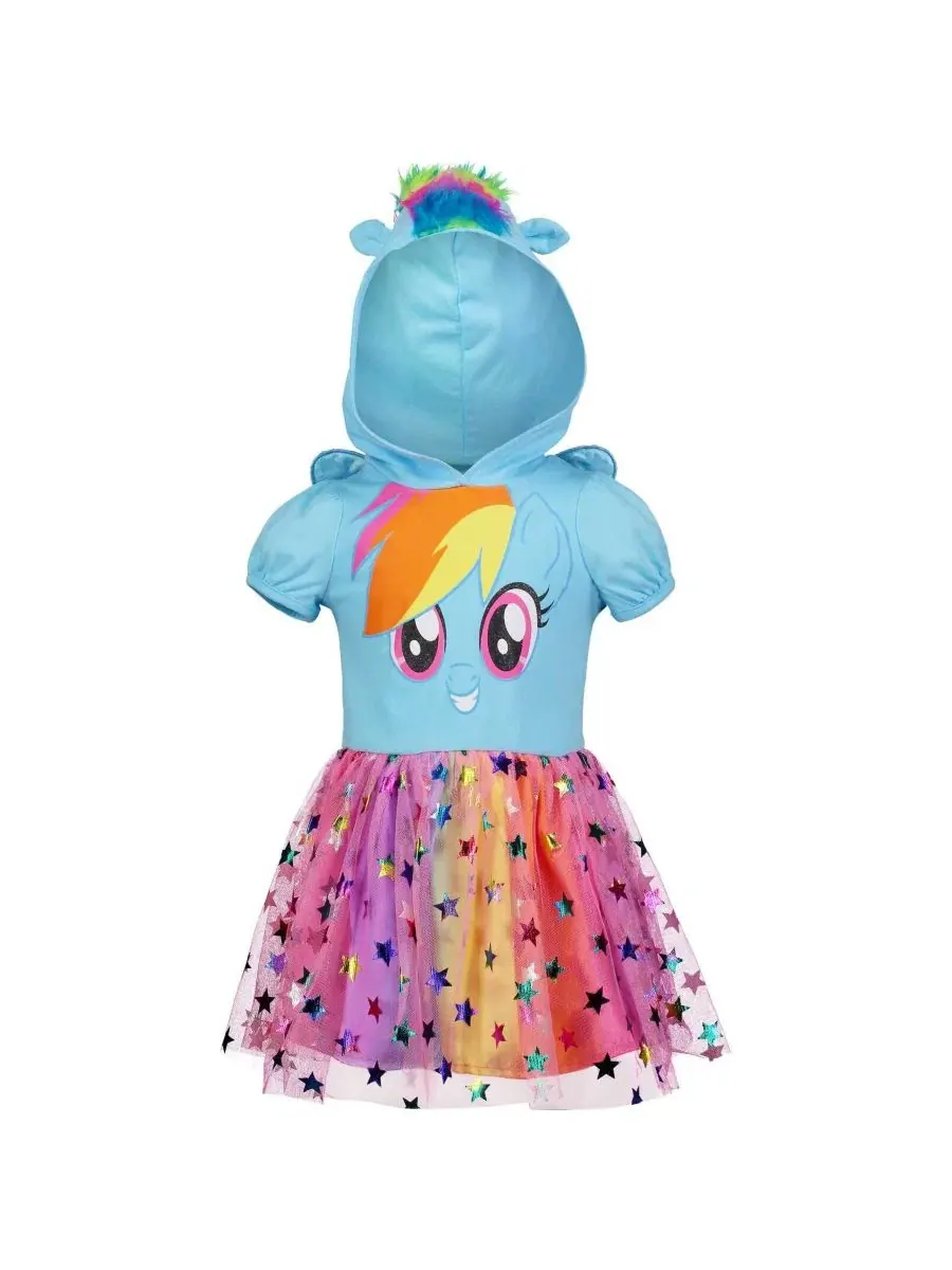 Платье из тюля для косплея Рэйнбоу Дэш My Little Pony — синий