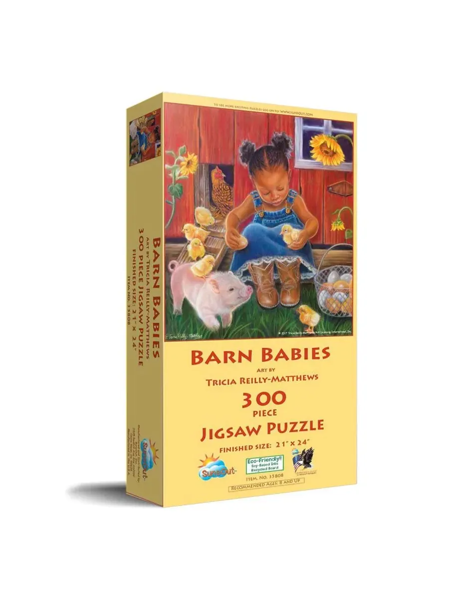 Пазл Barn Babies из 300 деталей для взрослых Sunsout