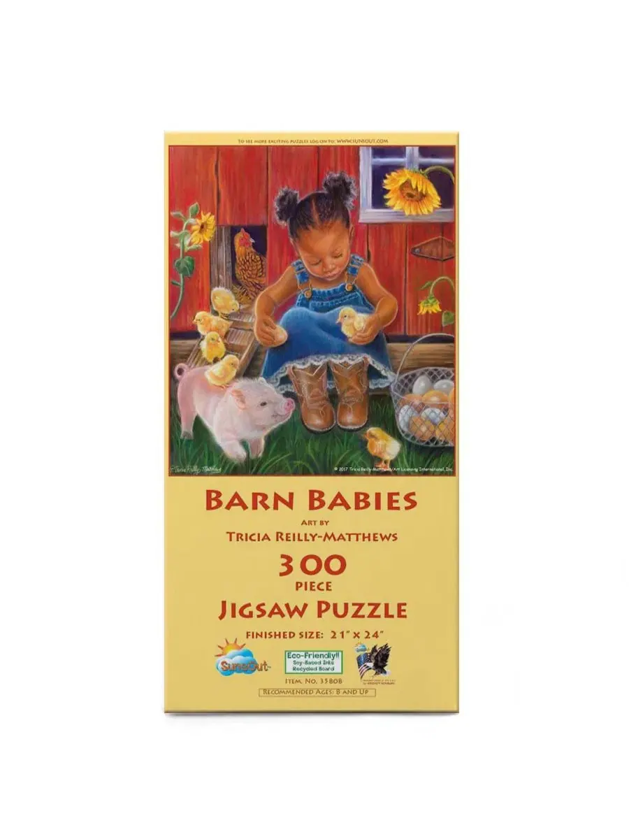 Пазл Barn Babies из 300 деталей для взрослых Sunsout — изображение 2 из 5, нет цвета