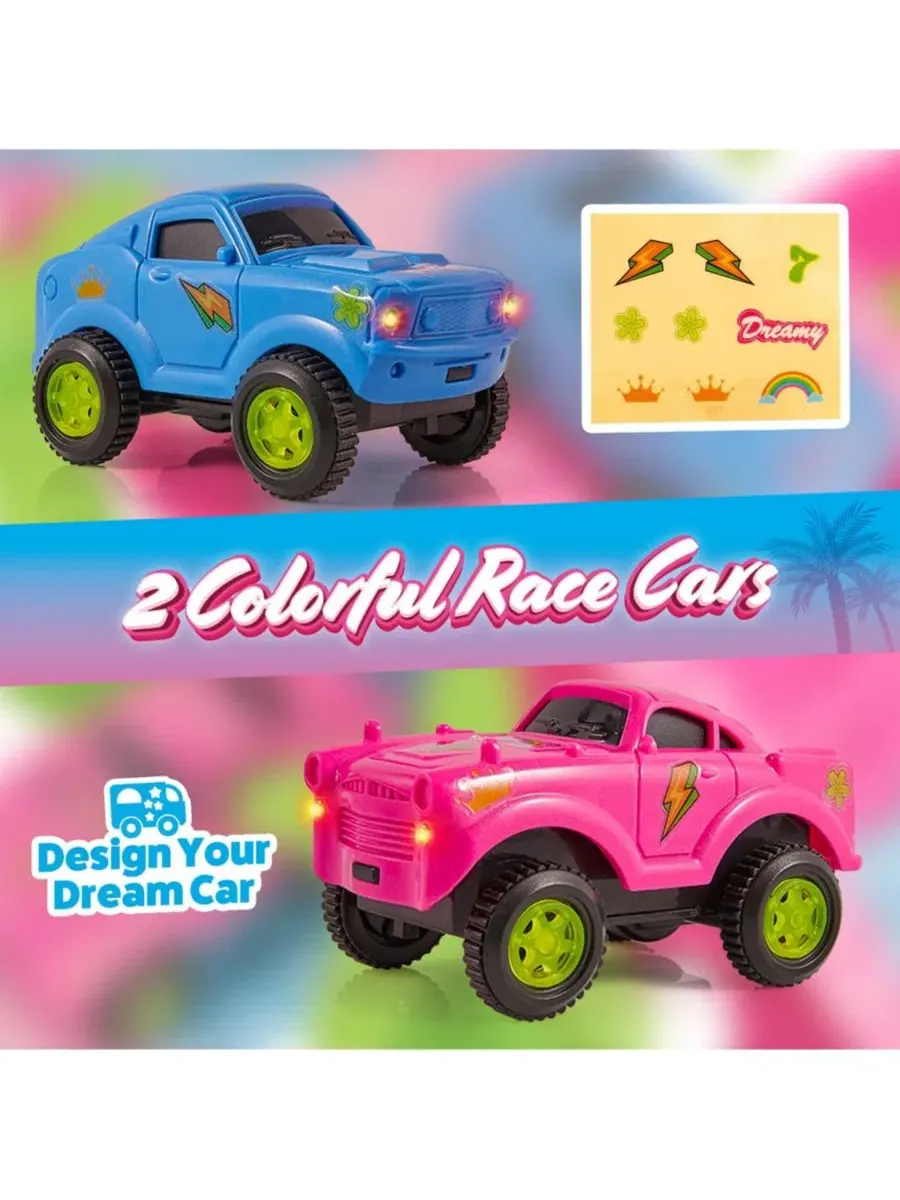 Набор Pink Paradise Adventure Tracks, 225 деталей Usa Toyz — изображение 7 из 8, нет цвета