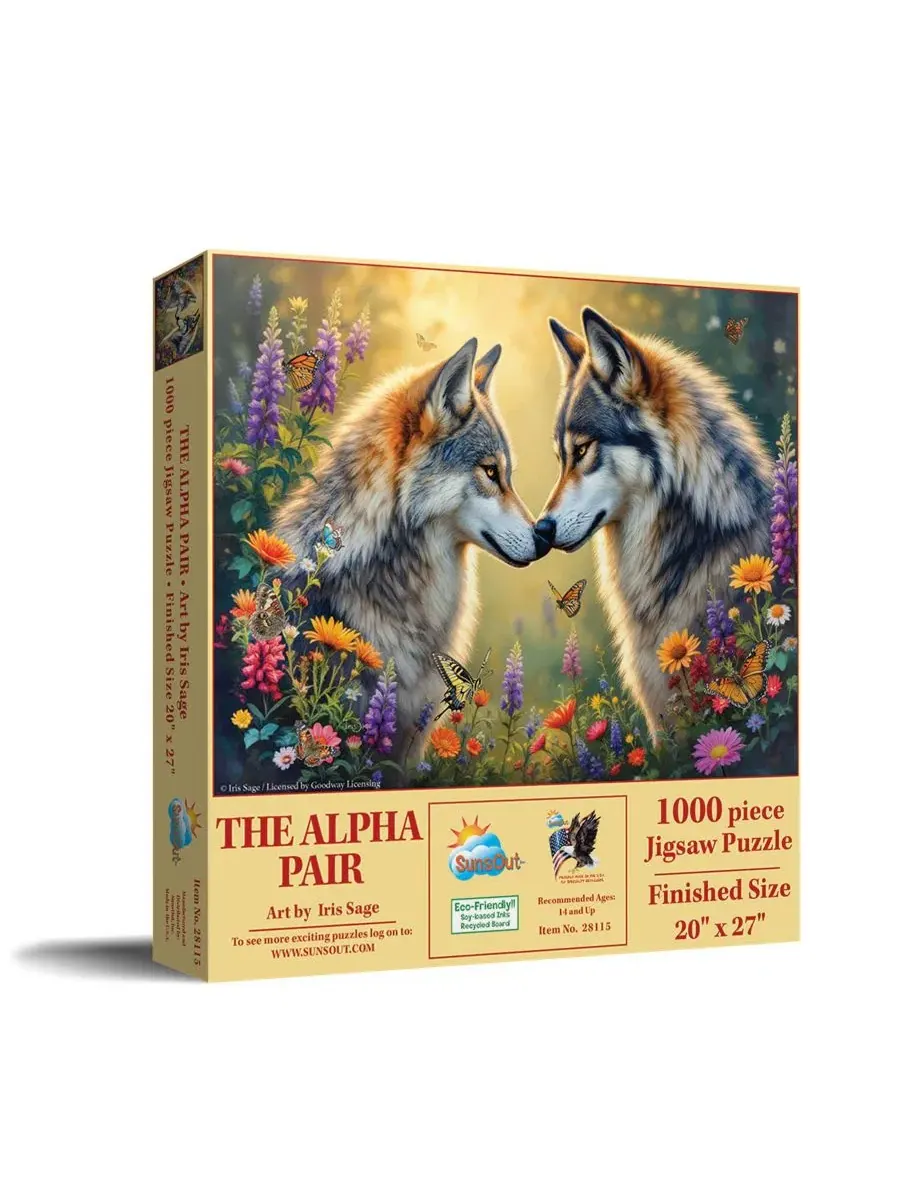 Пазл Alpha Pair из 1000 деталей для взрослых Sunsout