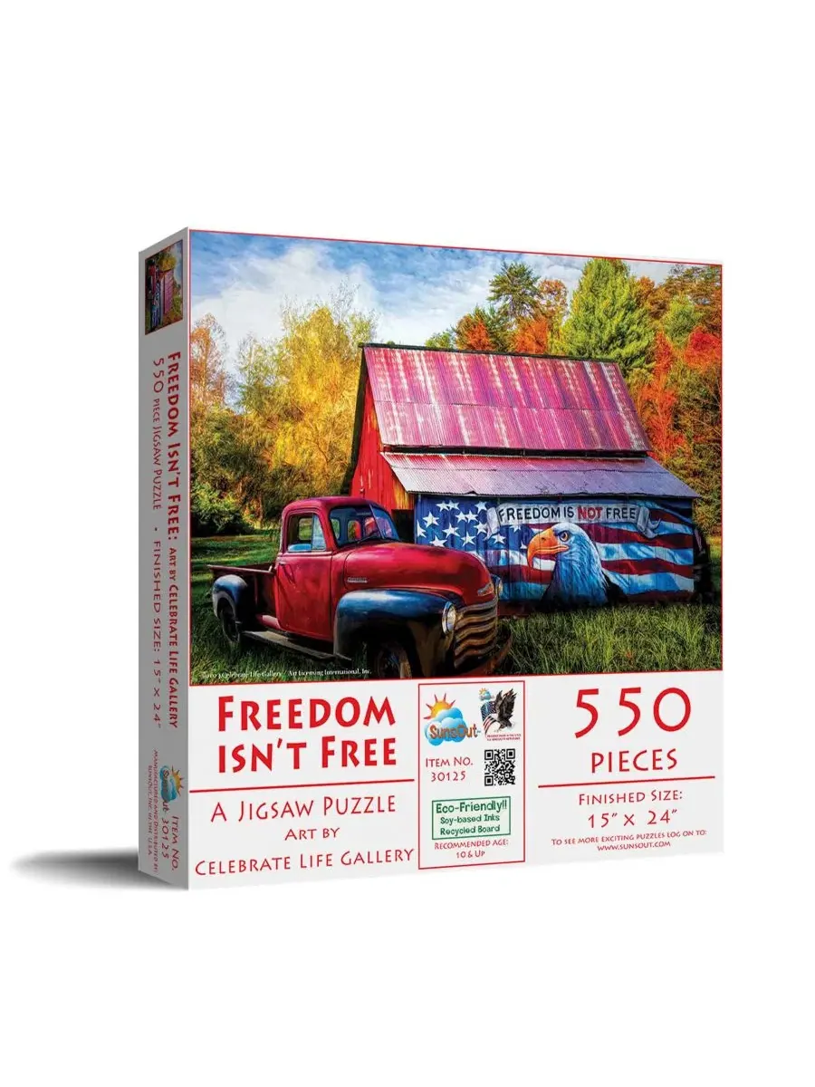 Пазл 550 деталей Freedom Isn't Free SunsOut, 38x61 см
