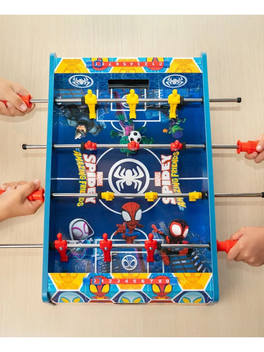 Настольный футбол Футбол с супергероями Spidey and His Amazing Friends World Tech Toys — изображение 6 из 7, нет цвета
