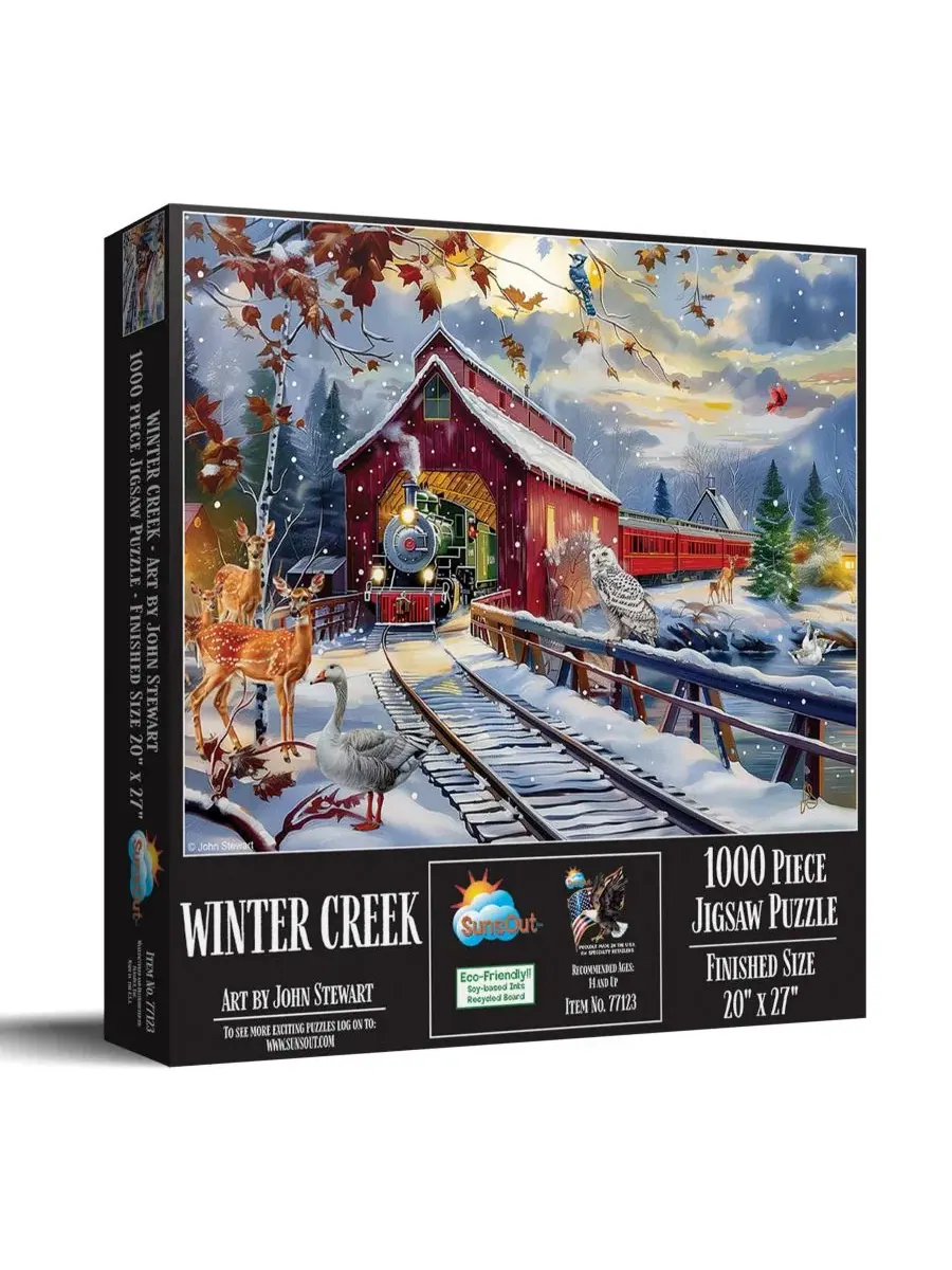 Пазл Winter Creek из 1000 деталей для взрослых, рождественский Sunsout