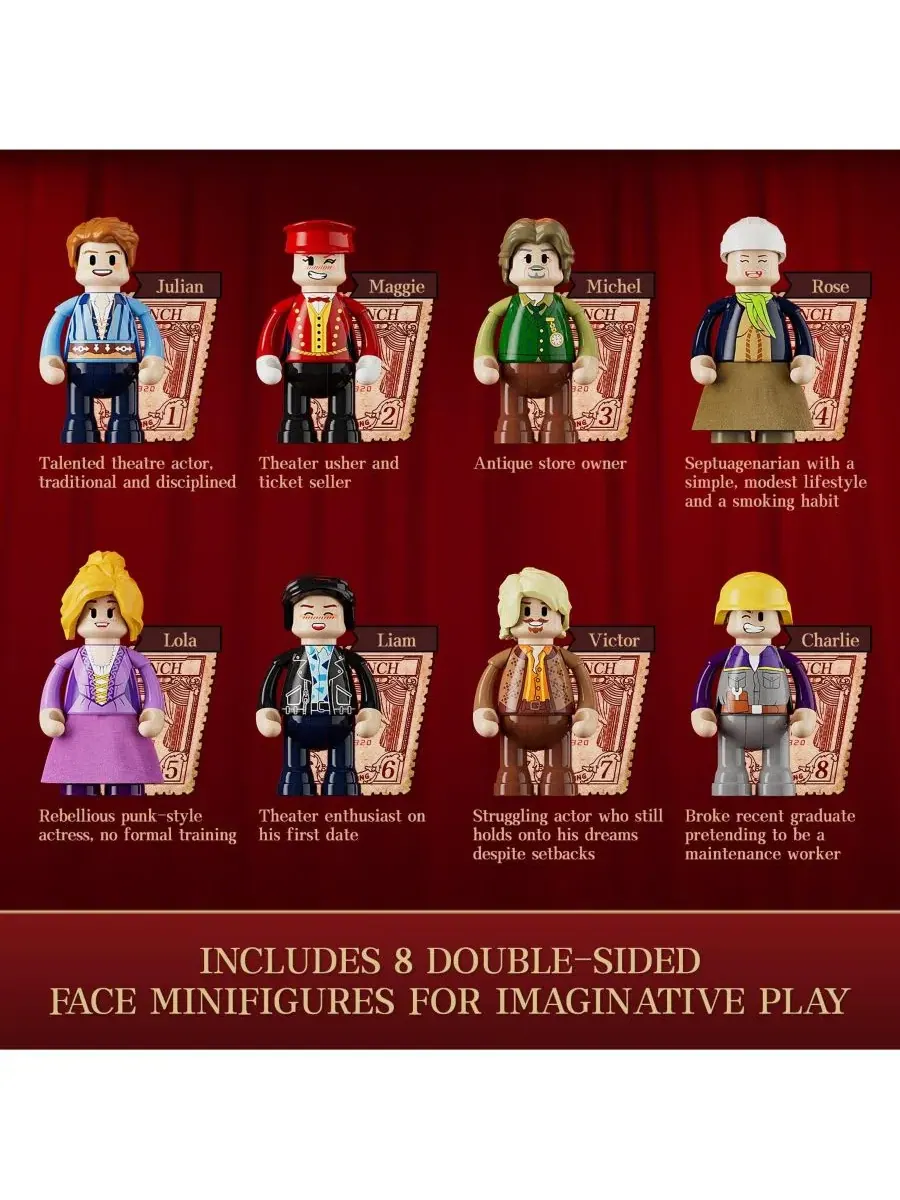 Конструктор из 2445 деталей Balcony Theatre Lighting Building Bricks Set City Town Creator House — изображение 8 из 10