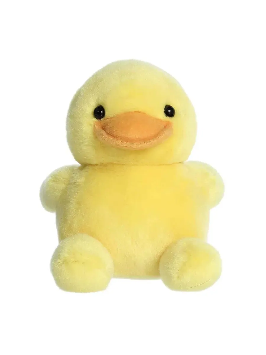 Мягкая игрушка Palm Pals Tubby Rubber Ducky, 5 дюймов Aurora — изображение 4 из 6, желтый
