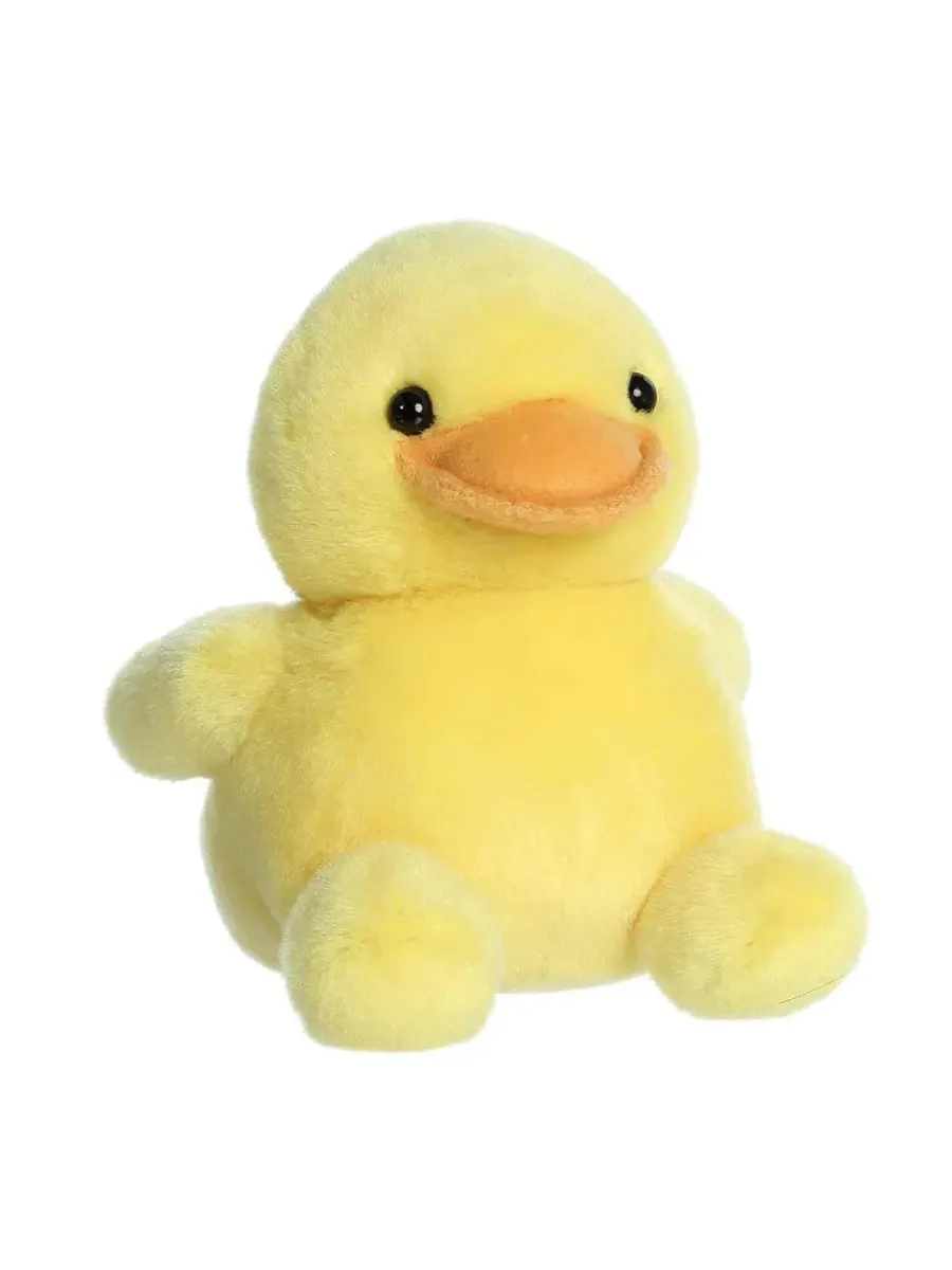Мягкая игрушка Palm Pals Tubby Rubber Ducky, 5 дюймов Aurora — изображение 5 из 6, желтый